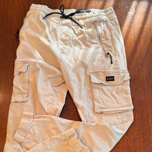 Hollister Men's Cargo Pants - Cream